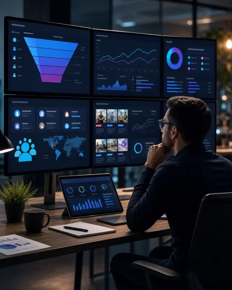 Campaign operations dashboard for advertising performance